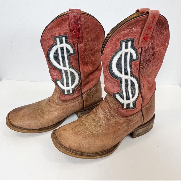 Tin Haul Shoes Tin Haul Mo Money Uncle Sam Army Sole Boots Leather